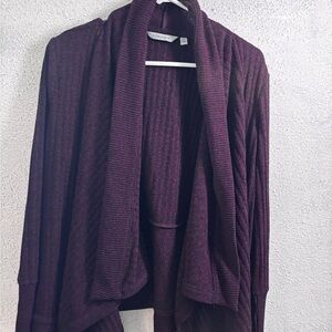 Athleta Rich Plum Open Cardigan